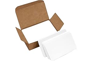VANRA Small Blank Flash Cards - 300 Pack of 3.5 x 2...