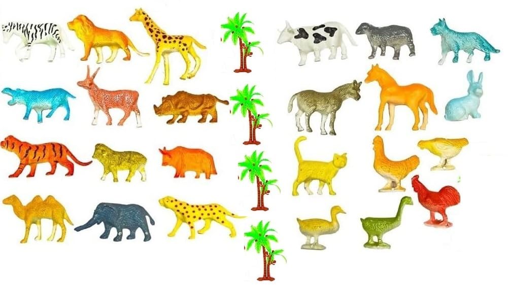 See full amazon price history chart for HINATI Realistic Miniature Action Figure Toy - Farm & Wild Animals Safari Jungle Zootoys for Kids Educational Playset/Jungle Animal Playsets with an Artificial Tree and Fencing (24+4Pcs) HINATI Realistic Miniature Action Figure Toy - Farm & Wild Animals Safari Jungle Zootoys for Kids Educational Playset/Jungle Animal Playsets with an Artificial Tree and Fencing (24+4Pcs) (B0D6FXQGVH) Amazon Price History, Amazon Price Tracker