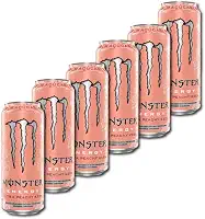 Pack de Monster Ultra Peachy Keen Zero Açúcar - 6 unidades de 473ml