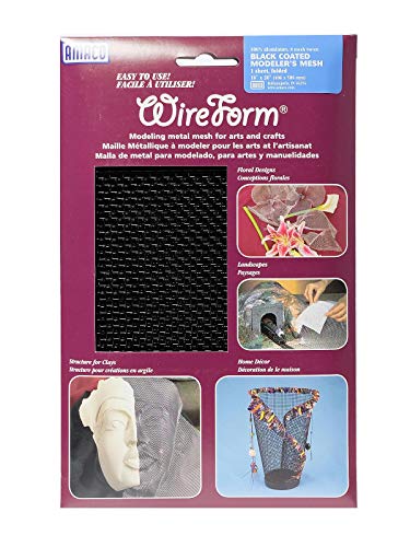 Amaco 50118f Mini pack de feuilles de maille métallique (Noir)