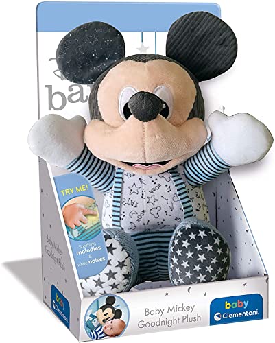 Clementoni 17394 Peluche Veilleuse Disney Baby Mickey veilleuse Musicale et Lumineuse Peluche Lavable en Machine et Plus - vue 5
