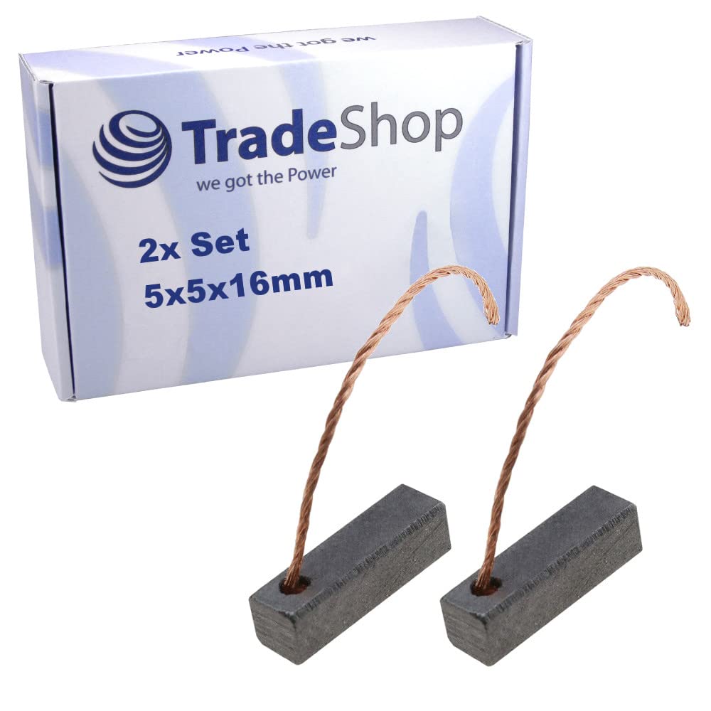 2x Motorkohlen 8x10x18 Mm – Ersatzkohlebürsten Für KFZ-Motoren | 12–24V, Kabellänge 40 Mm
