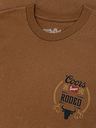 Tee Luv Men's Coors Banquet Beer Shirt - Front and Back Coors Rodeo Bull T-Shirt2