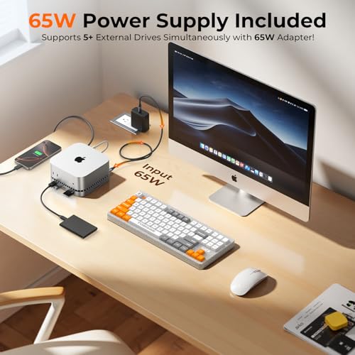 RayCue RayCue 40G Mac mini M4 ドック&スタンド 8T NVMe SSDエンクロージャ付き の商品画像 3