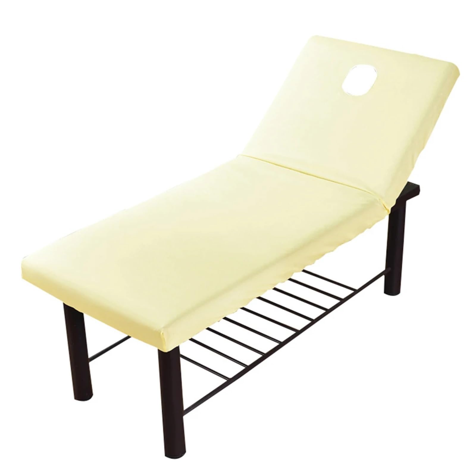 Sabanas Camilla Masaje Sábana ajustable for camilla de masajes 70 x 190 cm, cubierta completa con banda goma elástica, funda for cama tratamiento masaje spa orificio for respirar en la cara(F)