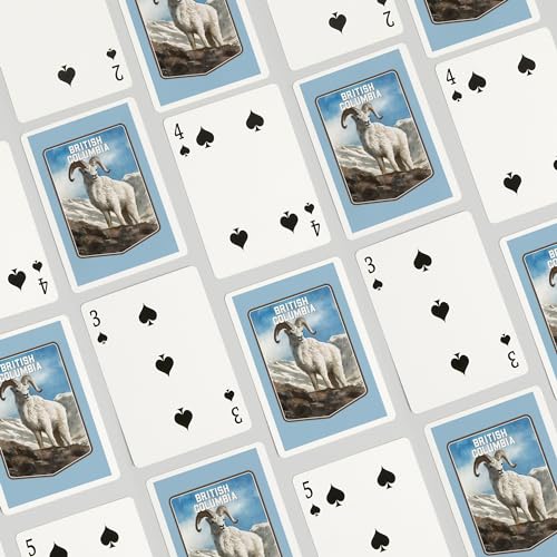 Baraja Póker Estudio Acuarela British Columbia 52 Cartas miniatura 4