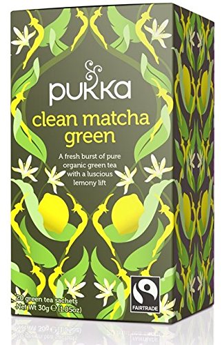 Pukka Herbs Organic Clean Matcha Green Tea 20 Bags (Pack of 2)