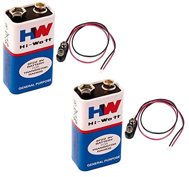 TekBud - COMBO Of 9v Battery And 9V Battery Connector for DC Motors - Pair Of 2