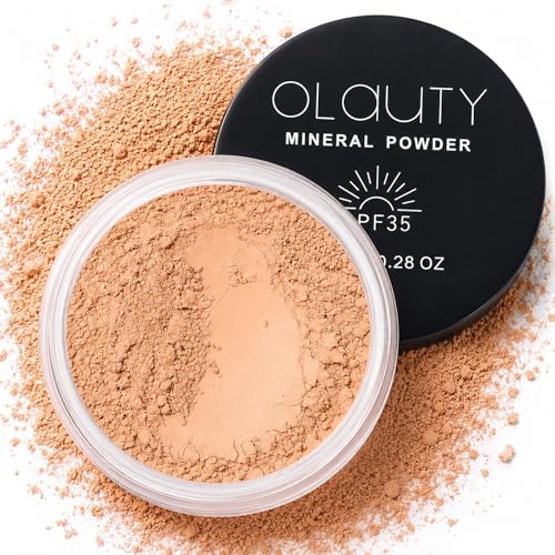 MineralPure Mineral Powder Foundation SPF 35 – Loose Setting Powder for Face & Scalp | Oil Control, Sweat-Proof, Long-Lasting, Lightweight Breathable Matte Finish | For All Skin Types(#2 Medium Beige)