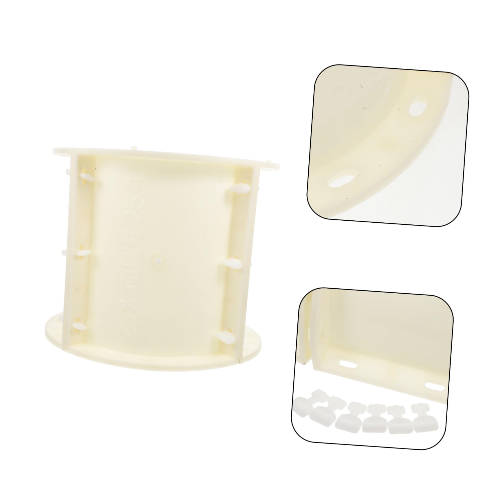 Gatuida Moule à Béton en Abs Beige pour Colonnes Décoratives de Style Européen, Design Élégant, Gain de Temps et Facilité D'utilisation pour Allée de Jardin ou Parc