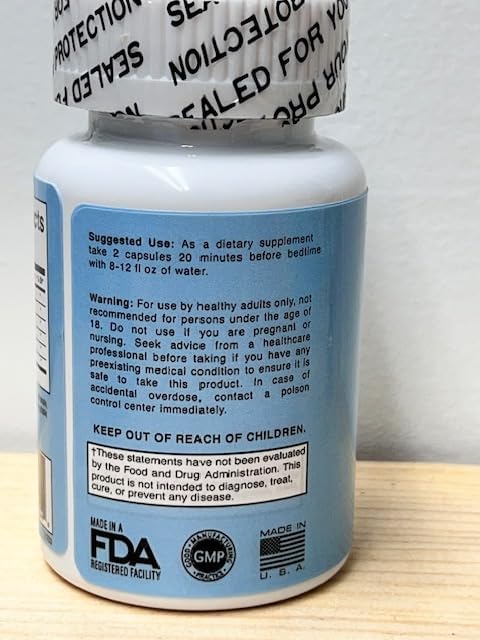 Miniatura 2 de Rad Health Inc Suplemento para dormir Ingredientes de origen natural Ayuda natural para dormir raíz de valeriana, melatonina, L-teanina