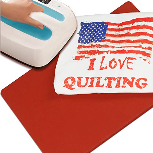 Savina Silicone Heat Press Pad - 15In X 11.5In X 0.3In - A Must For Plate Heat Resistant Press Machine For Any Replacement Heat Press Mat (Red Color). #TOP4