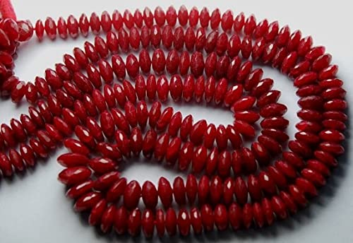 Rondelles quartz rouge rubis pour fabriquer un cadeau unique