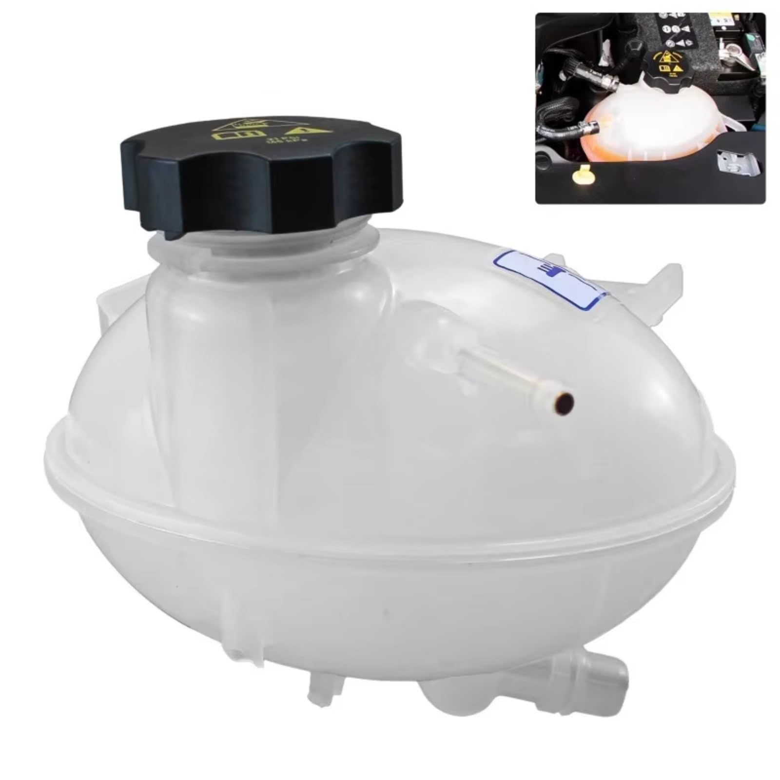 Tanque de Agua Auxiliar para Renegade OEM 52052767 603841 CH3014170 Depósito de refrigerante Tanque de expansión del radiador con Tapa Accesorios