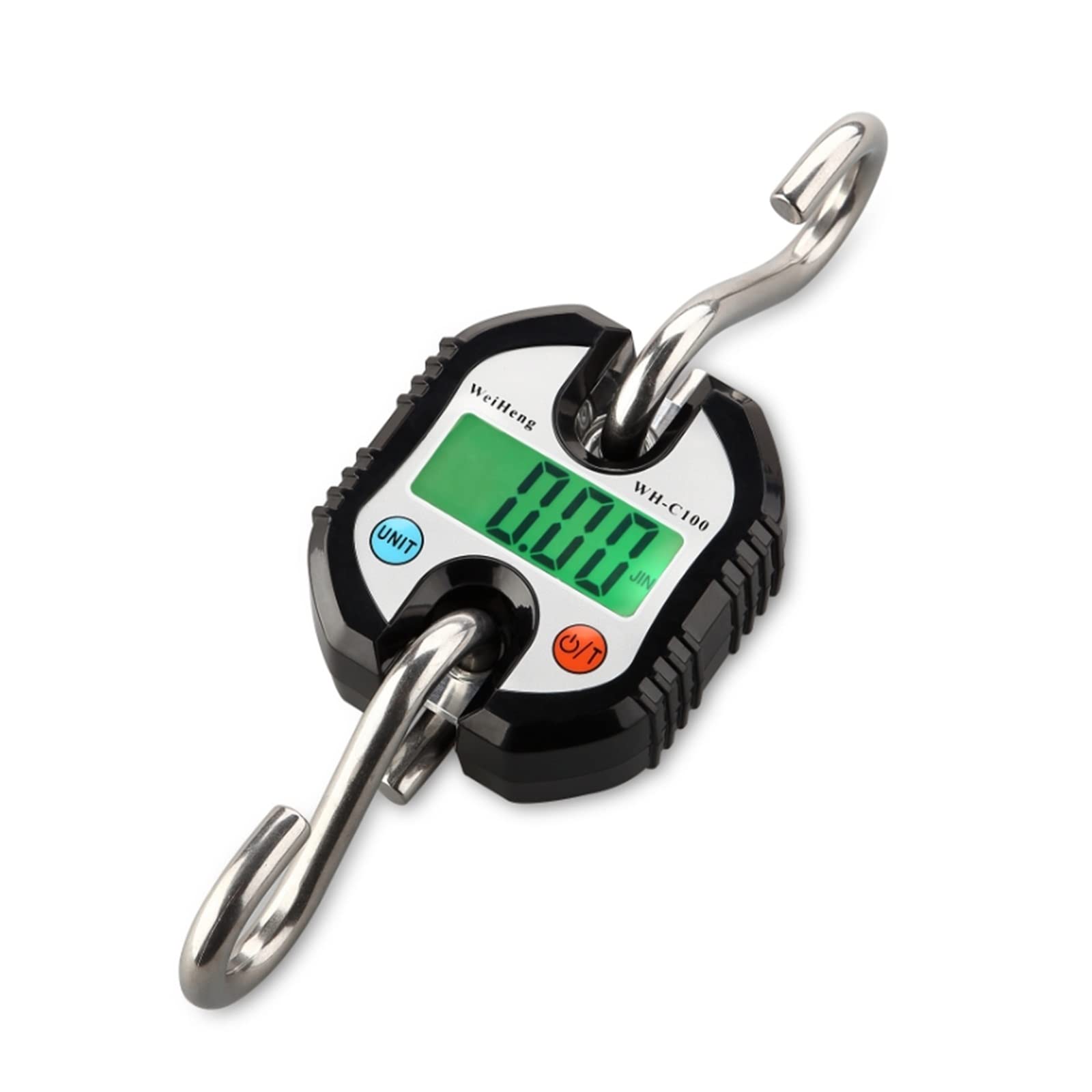 Bilancia per gru, Mini Bilancia for Gru 150kg 50g Portatile Digitale In Acciaio Inox Gancio Appeso Bestiame Bilancia Loop Heavy Duty Bilancia,Forte affidabilità(Noir)