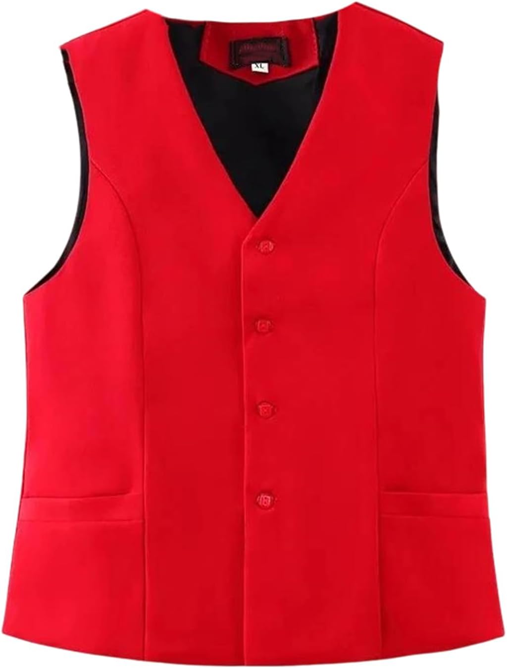 Women’S Spring Blazer Vest Waistcoat Female V Neck Sleeveless Short Jacket Casual Work Office Slim Fully Lined Tops