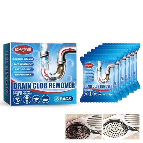 Rohr-Auffrischung, Abflussreiniger Schaum Extra Stark, 180g Leistungsstarker Rohrfrei Unblocker gegen Verstopfungen, Biologisch abbaubarer Rohrreiniger, Löst Verstopfungen aus Haaren, Fett