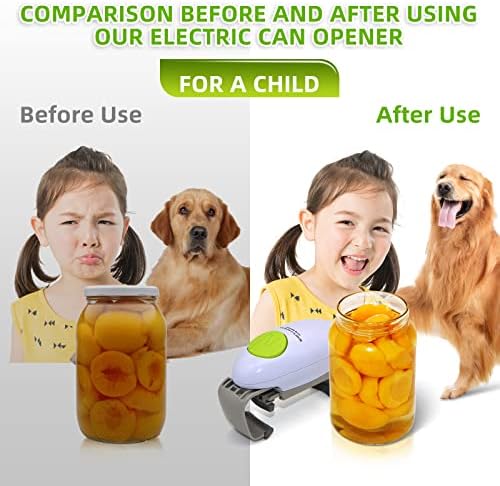 Homelet Electric Jar Opener, Automatic Bottle Opener for Seniors/Children/Chefs/Arthritis/Weak Hands Strong Tough Kitchen Gadget
