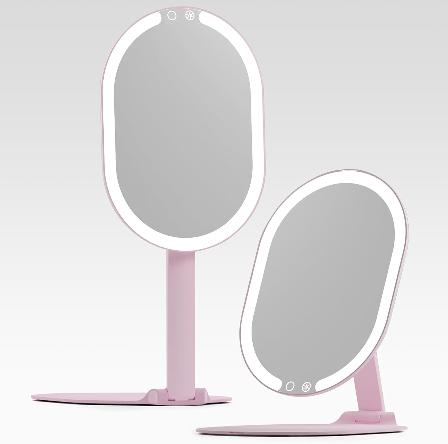 Fancii LED Rechargeable Portable Makeup Mirror with 3 Color Light