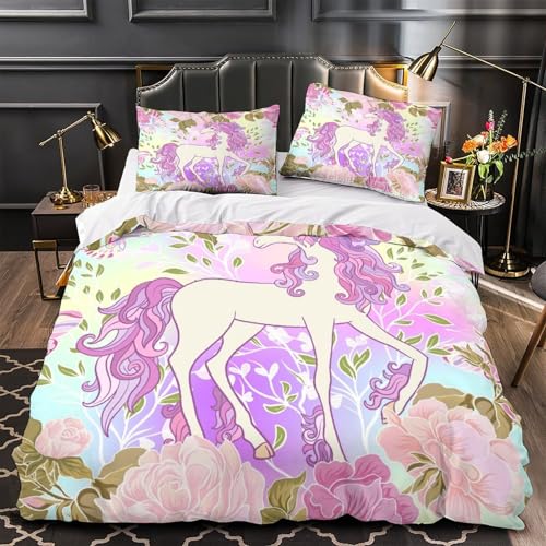 Housse de couette licorne douce pour offrir des nuits magiques et sereines à votre ado - 7