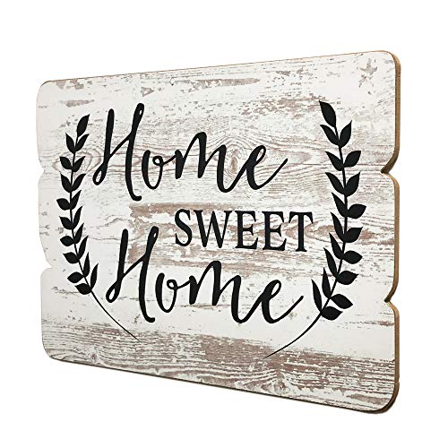 Home Sweet Home Wooden Wall Sign,Shabby Chic Farmhouse Wall Decor,Decorative Hanging Sign for Home Decor