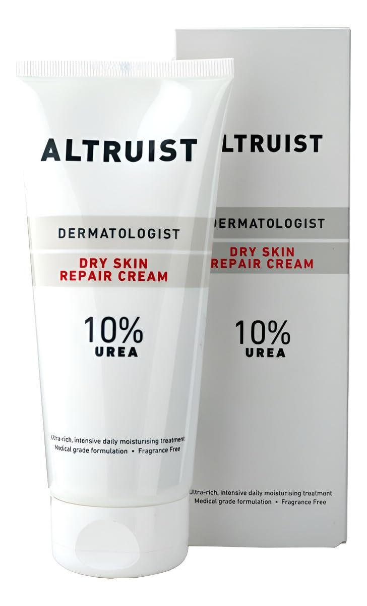 ALTRUIST. Dermatologist Dry Skin Repair Cream 10% Urea – Medical grade moisturiser with Glycerin and Urea by Dr Andrew Birnie, suitable for sensitive skin – 200 ml