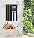 US Thin Blue Green Red Line Garden Flag - Armed Forces Service All Branches Support Honor United State American Military Veteran - House Banner Small Yard Gift Double-Sided Made in USA 13 X 18.5