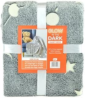 Habigail Fleece Blankets for Kids Ultra Cosy Soft Glow In The Dark Childrens Fluffy Warm Bedroom Accessories Bed Throw Boys Girls Gifts (Unicorn)