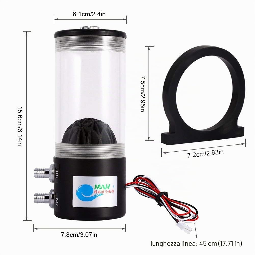 Pompa Scambiatore di Calore Refrigerante Pompa Serbatoio di Acqua Pompa di Raffreddamento ad Acqua DC12V 10W