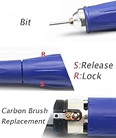 Vista 4 de La nueva amoladora eléctrica profesional de acero inoxidable de 40000 RPM es segura de operar y tiene una amplia gama de usos