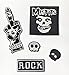 Produktbild Beyond Rocker Biker Patch Sticker 5 Stück Aufnäher Kleidung Patch Totenkopf Rock Misfits