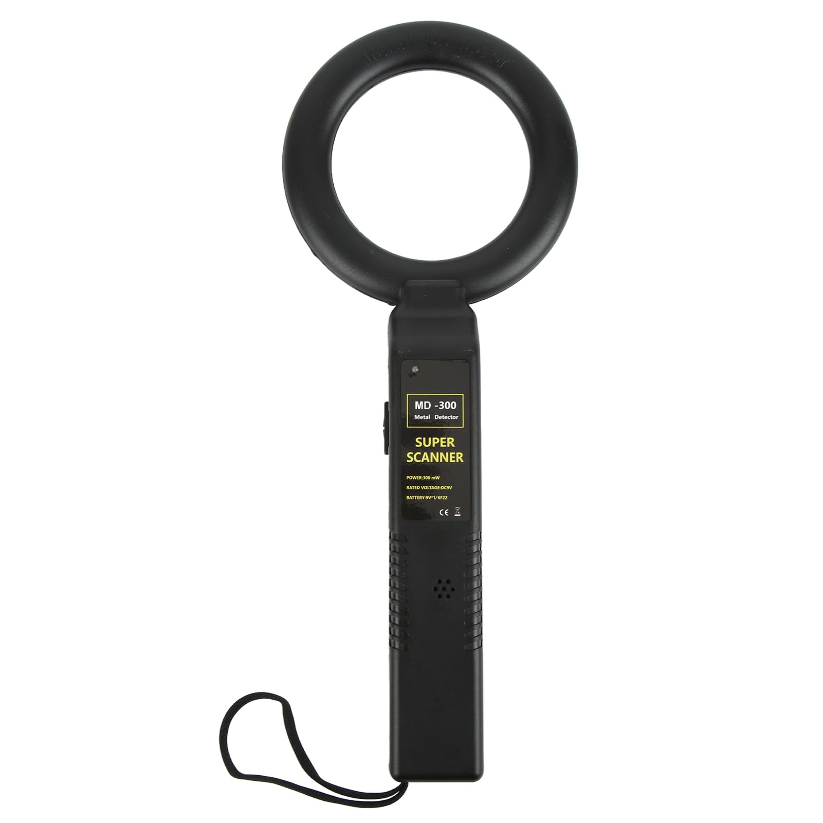 HEEPDD Cow Stomach Metal Detector, 13.8in Handheld Ring Shape Cow Stomach Metal Detector Wand One Key Control Veterinary Equipment