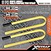 XSTRAP STANDARD Heavy-Duty 4,000 LB Breaking Strength 65 FT Rope Hoist with 2PK 8 FT Lift Sling (Black)