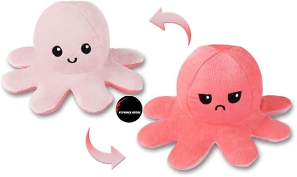 Mod De i tiren  ki Y zl  Ahtapot Pelu  Oyuncak, 25 cm, Pembe