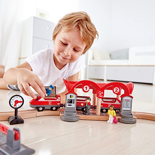 Hape Wooden Busy City Train Rail Set| 51 Pcs Pretend Play Railway Set For Kids Age 3Y+ #TOP5