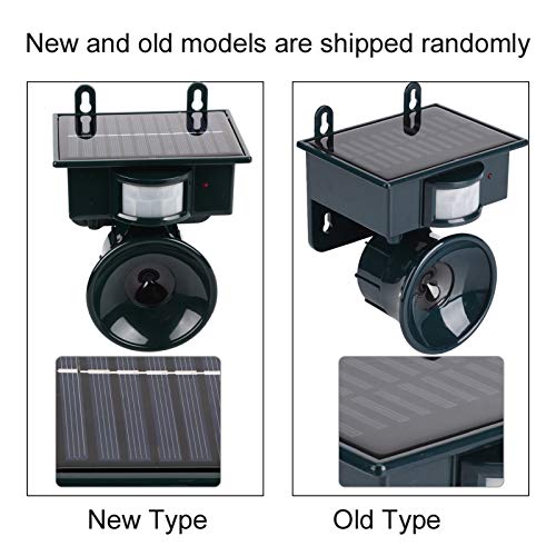 Ultraschall-Repeller Ultraschall-Vogelschutz, solarbetriebener PIR-Bewegungssensor Ultraschall-Schädlingsbekämpfer Vogel Hund Katze Fuchs Mausjäger für den Außenbereich