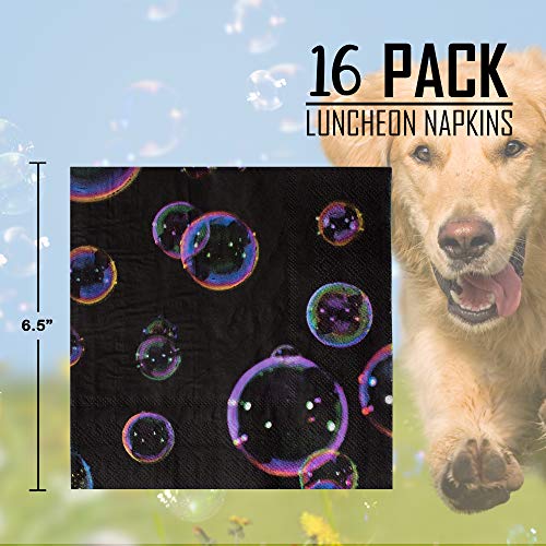 Havercamp Animal Bubbles Dinnerware Bundle | Luncheon Napkins, Dinner & Dessert Plates, Party Picks | Great for Animal Pet Themed Party, Kid\'s Birthday, Outdoor Picnic, Additional Party Supply