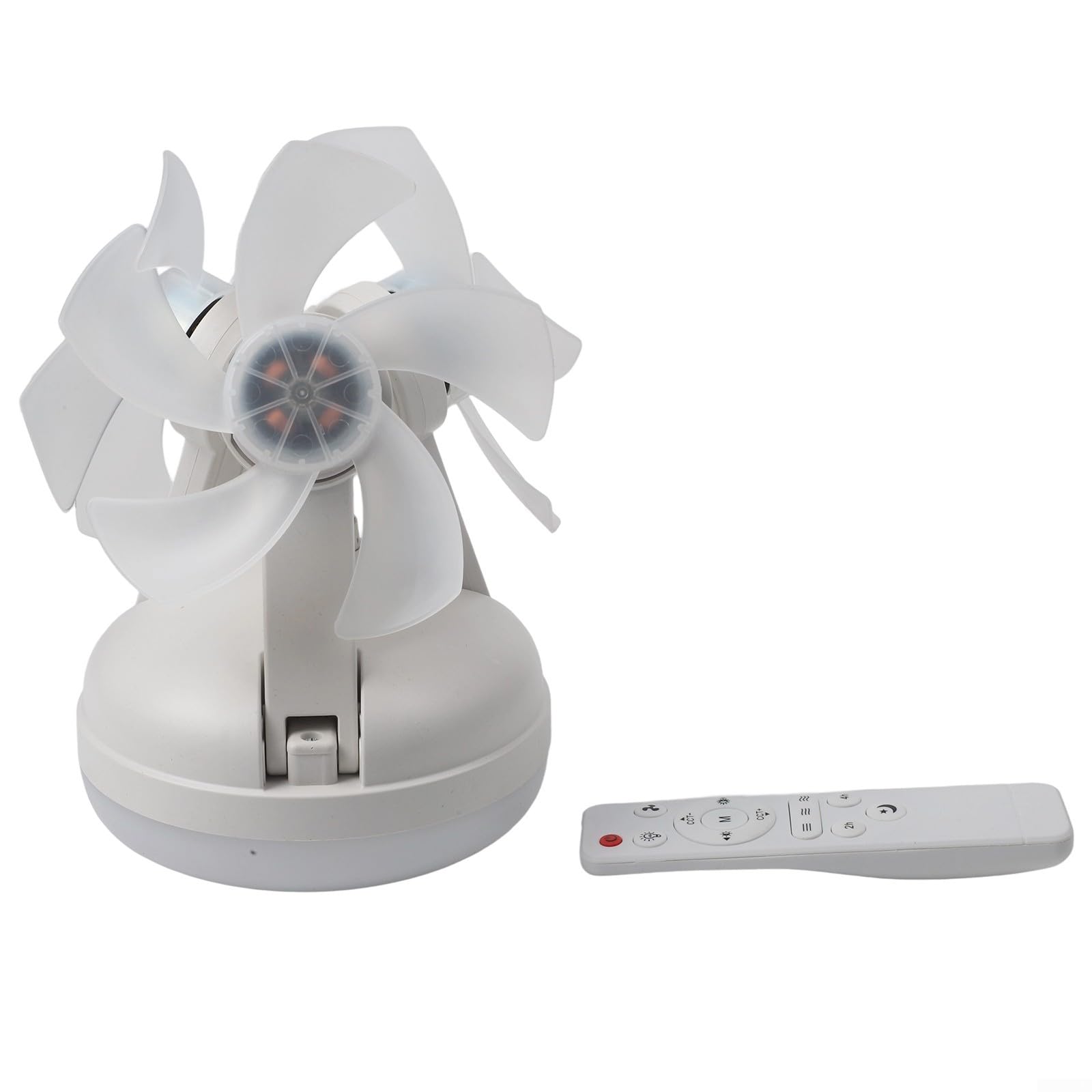 Ventilador de techo LED con control remoto y pared, diseño de eficiencia energética para hogares modernos (tres cabezales)