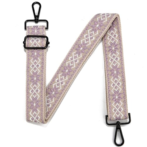 Image of Crossbody Straps for Purses Silver Hardware Purse Strap Wide Shoulder Strap Adjustable Replacement