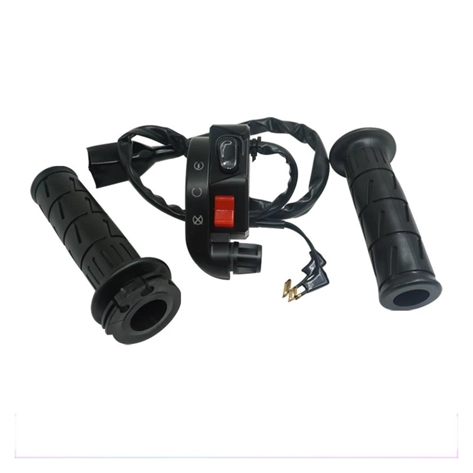 Empuñadura De Acelerador para Motocicleta, Conjunto De Interruptor De Arranque Y Apagado De 7/8 "y 22mm, Compatible con Controlador para Kawasaki Kaze | With 2 Handle