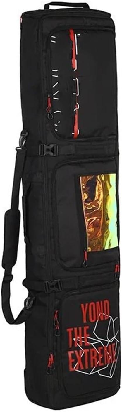 スノーボードケース スキーバッ ホイール付きスノーボードバッグ カラフルなバックパック 分割収納 スキー用品バッグ シングルとスキー