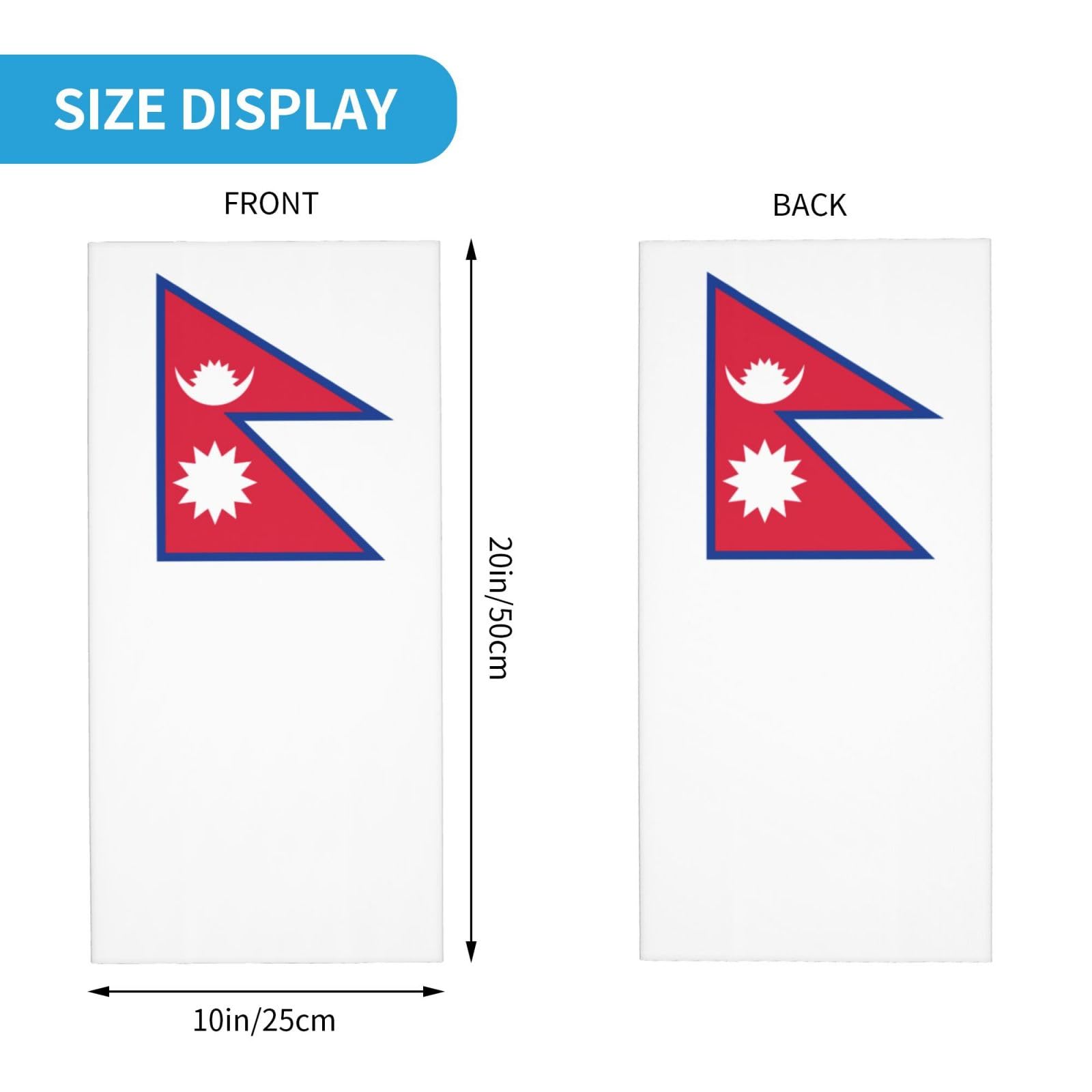 YiiLi Nepal Flag Bandana Sport Headwear Cycling Hiking Head Wrap Beanie Skull Pirate Hat