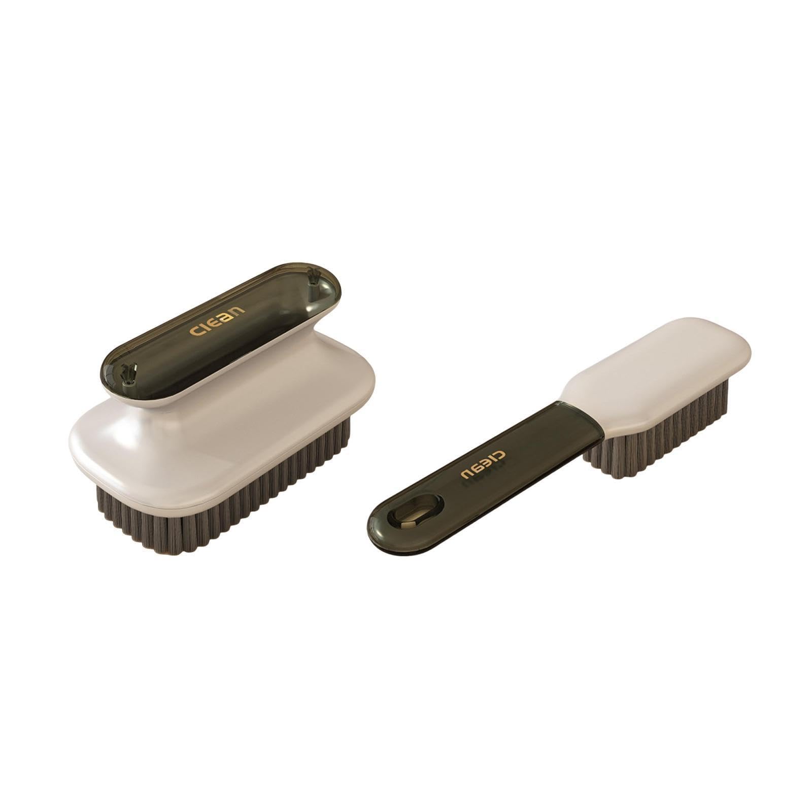 2 cepillos de limpieza para el hogar, cepillo multiusos de cerdas suaves, cepillo removedor de manchas de zapatos, juego de suministros de limpieza, cepillo para ropa, suelo de alfombra
