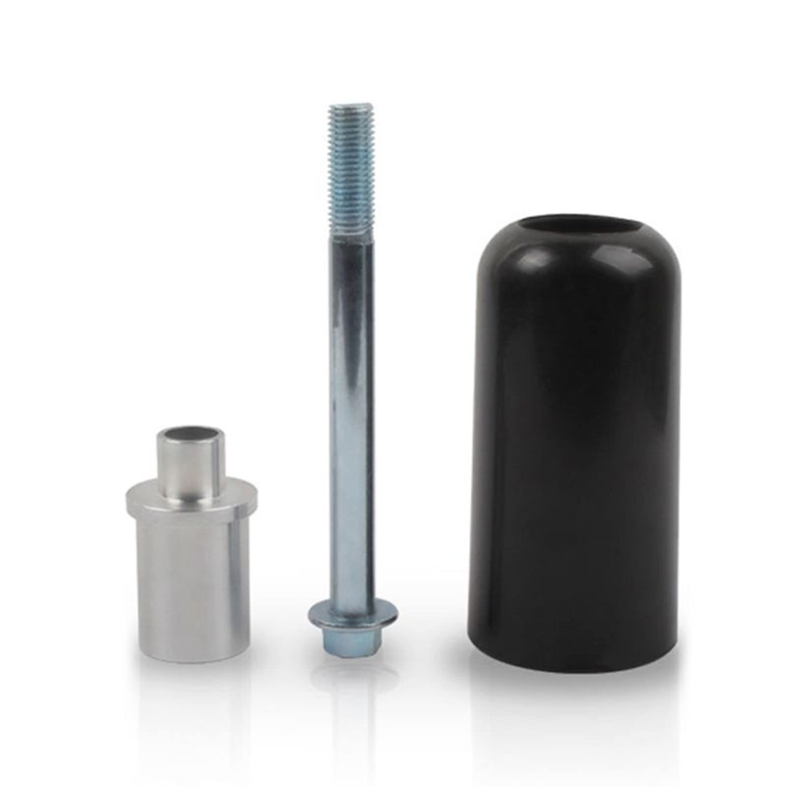 Glissière de cadre de moto universelle de 10 mm, protection contre les collisions pour Yamaha, Suzuki, Honda (2 pièces) (noir)