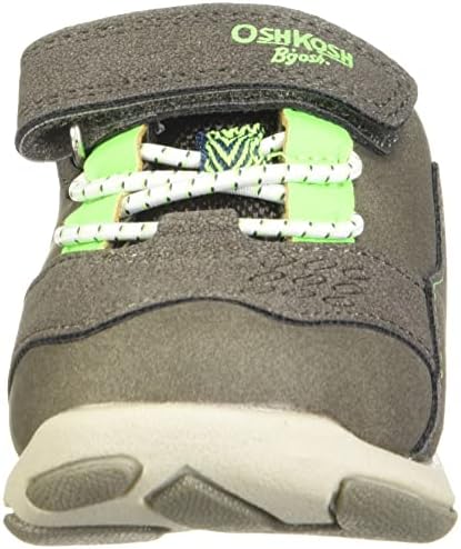 OshKosh B'Gosh Boy's Bear Sneaker, Charcoal, 8 Toddler | Image 1