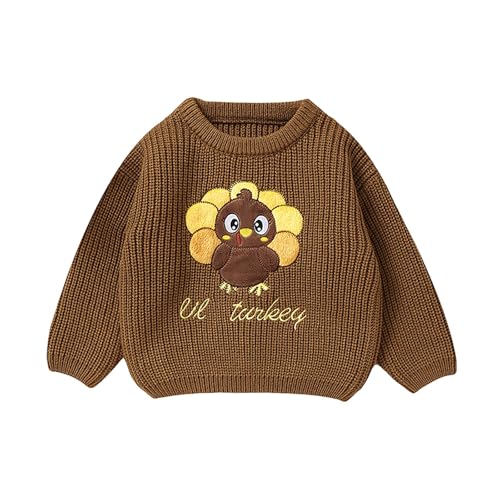 Newborn Baby Chunky Knitted Sweater Baby Boys Girls Crewneck Pumpkin Sweatshirt Halloween Pullover Fall Winter Clothes