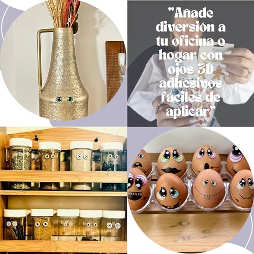 Ojitos Adhesivos 3D Olhos de resina 3D adesivos ou autoadesivos, adesivos, artesanato para olhos móv
