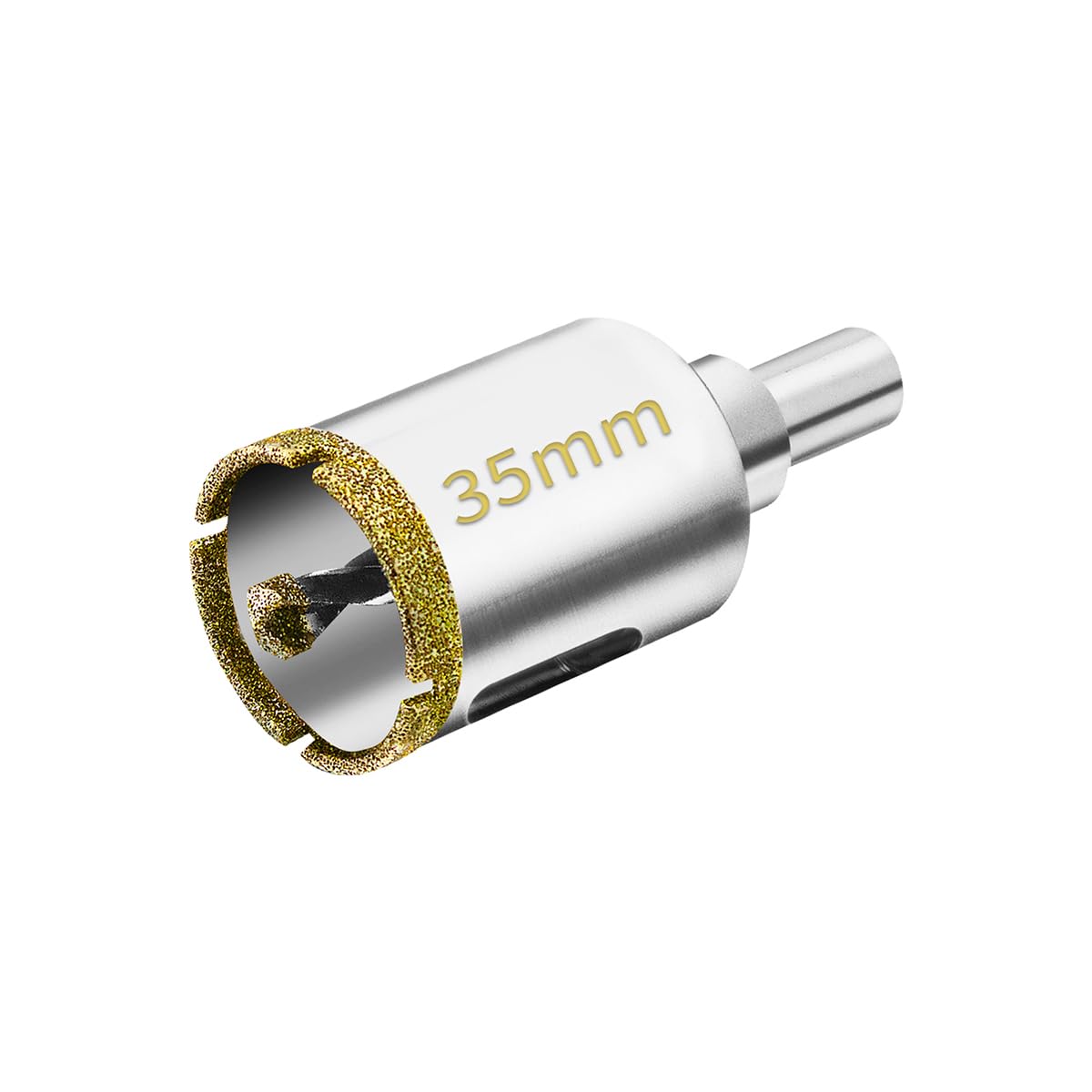 Meccion 35mm Sierra Perforadora de Diamante con Broca de Centro Piloto, Broca de Diamante para Azulejos, Porcelana, Vidrio, Mármol, Cerámica