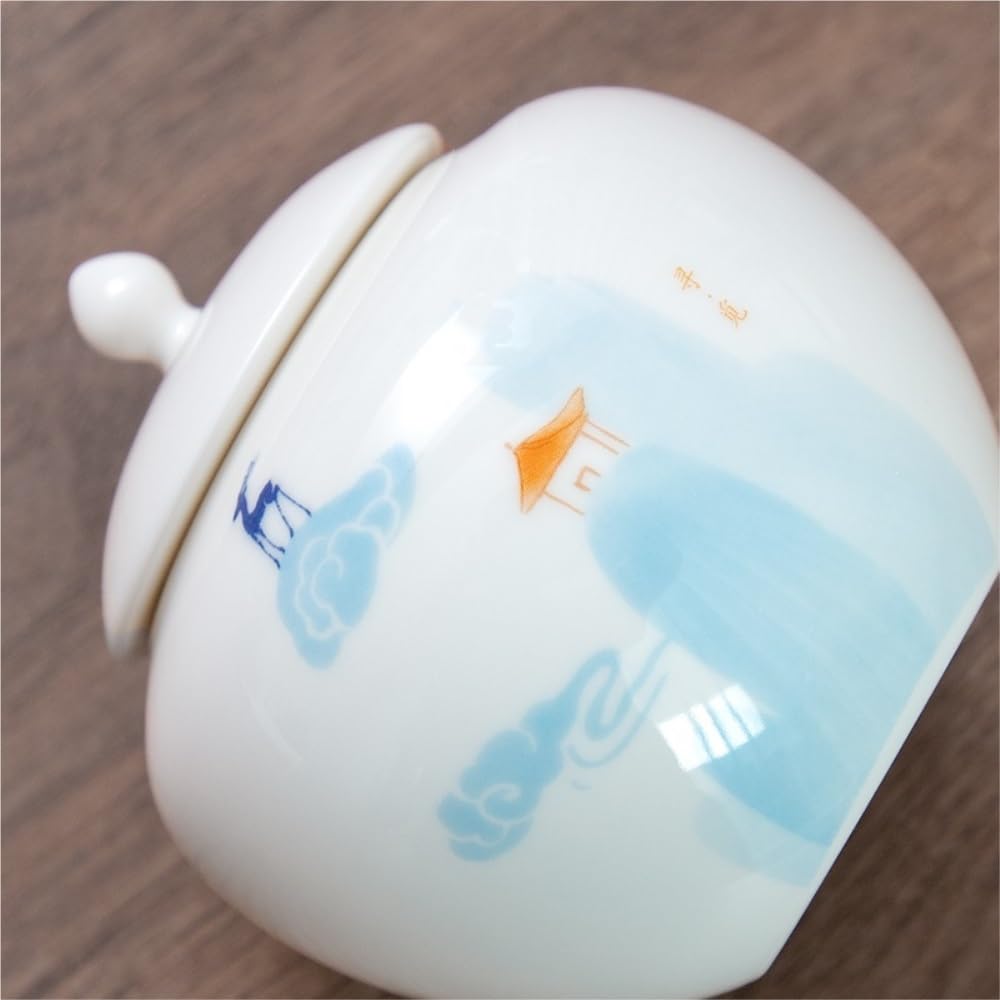 Bocal à café en vrac en céramique scellée - Petit pot de rangement portable pour la maison, la cuisine, le comptoir
