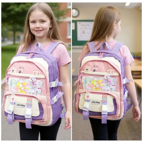 Image of Zibuyu School Bag for Boys and Girls 5-8 Years, Water Resistant